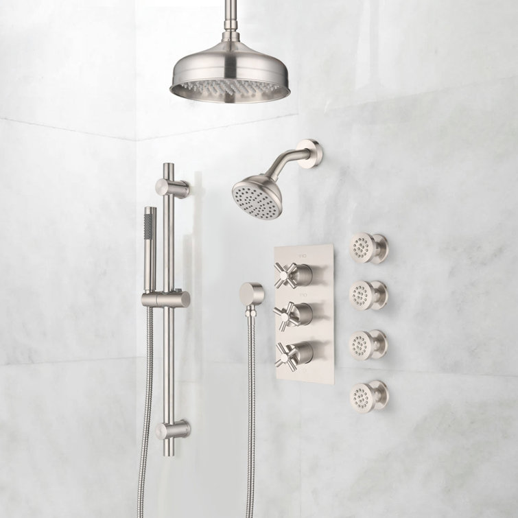 clihome Complete Shower System with Rough inValve Wayfair Canada